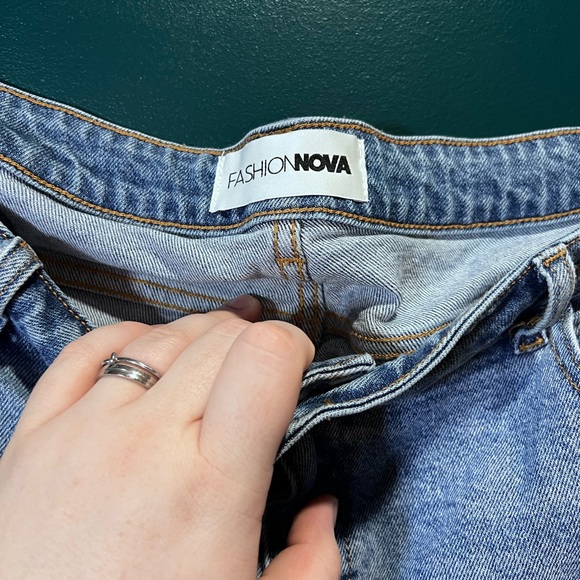 High waisted Straight Leg Jeans - Picture 3 of 4